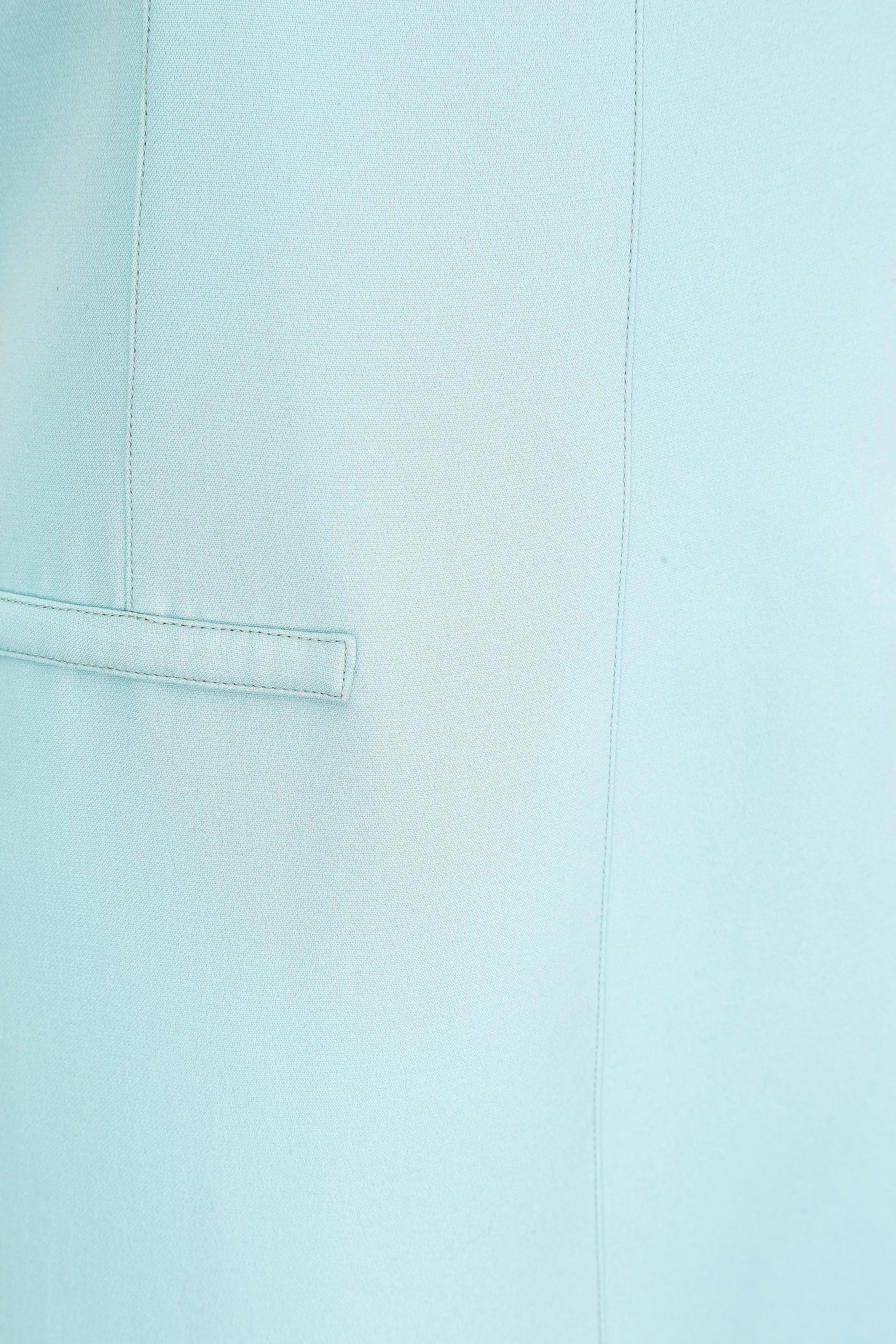 1971 Documented Courreges Turquoise Maxi Dress