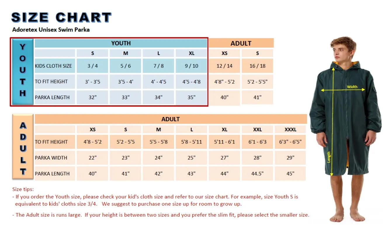 Adoretex Unisex Guard Swim Parka