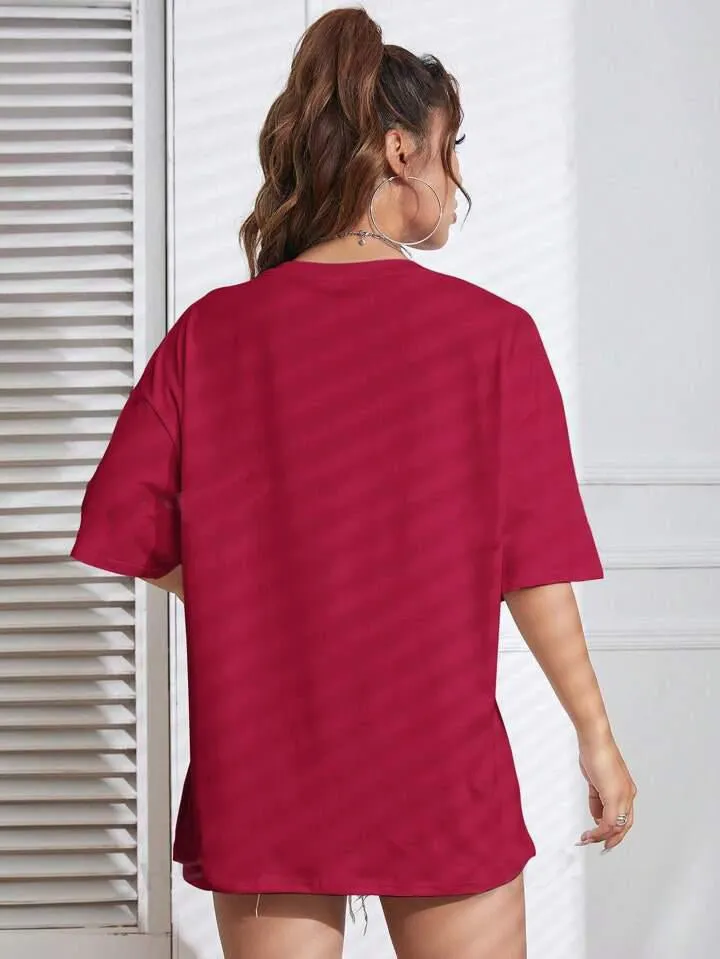 ALADIN: HER GRACE Graphic Printed Womens Drop Shoulder T-shirt Legacy Boutiques Bangladesh