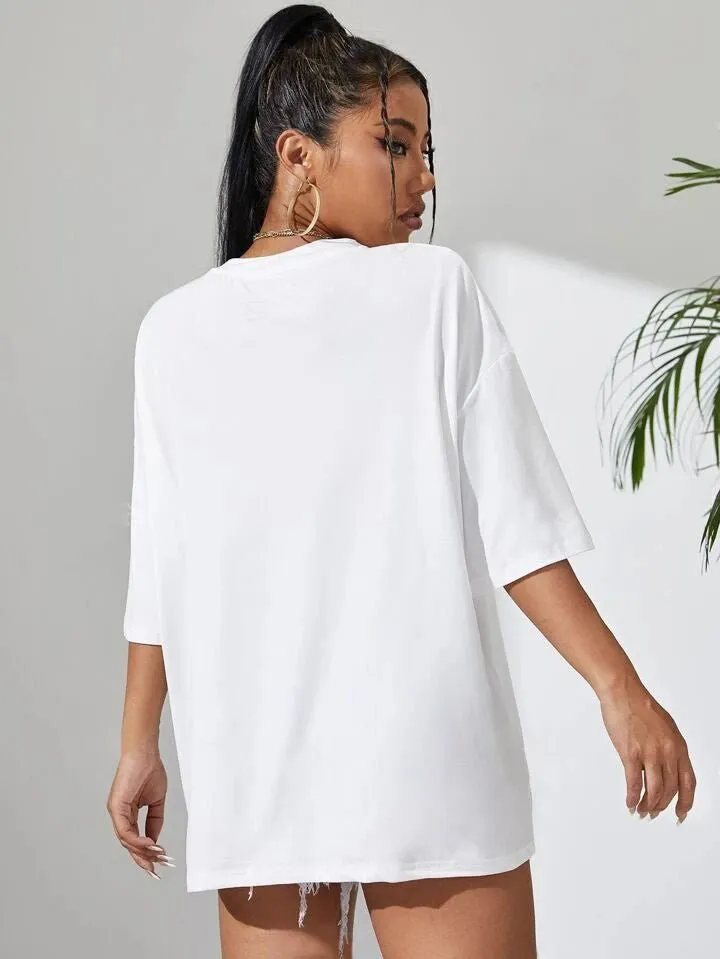 ALADIN: HER GRACE Graphic Printed Womens Drop Shoulder T-shirt Legacy Boutiques Bangladesh