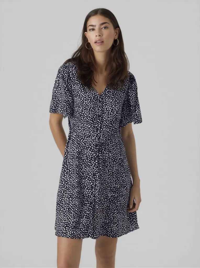 Alba Dot Dress by Vero Moda