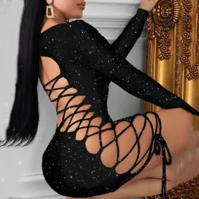 Are You Feeling Me Galaxy Mini Dress