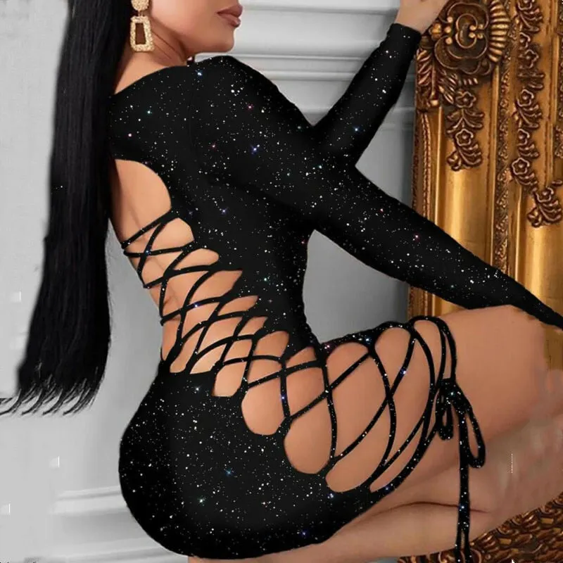 Are You Feeling Me Galaxy Mini Dress