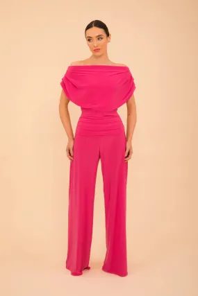 ATOM LABEL carbon jumpsuit Hot Pink