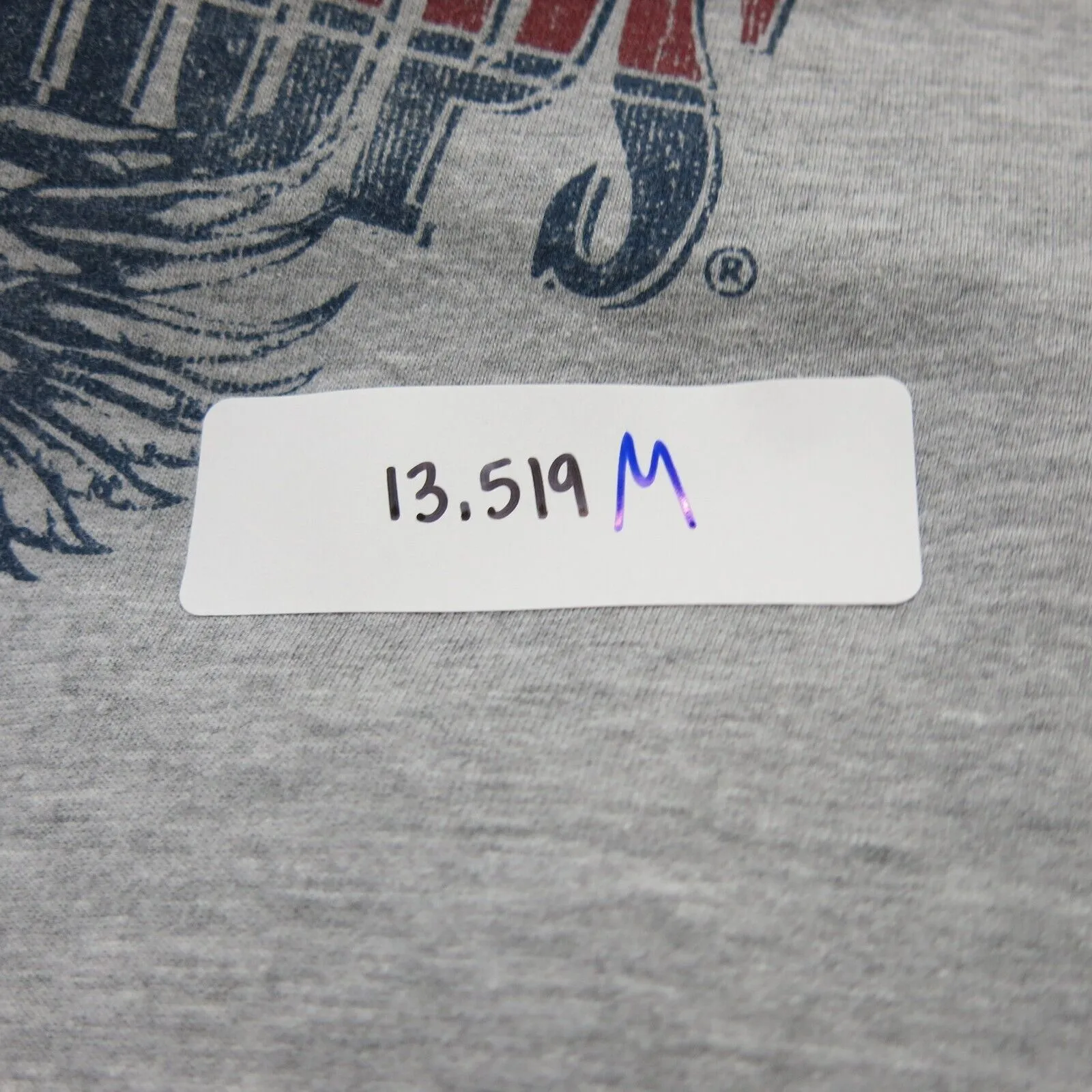 Bass Pro Shops Mens T-Shirt Short Sleeve Crew Neck Tee Baseball Gray Size XL