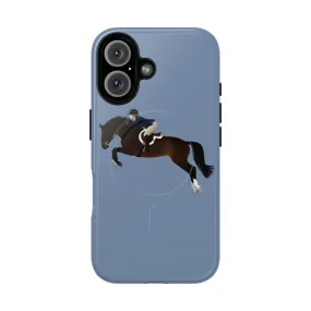 Bay Warmblood Hunter Jumper Equine Art Phone Case