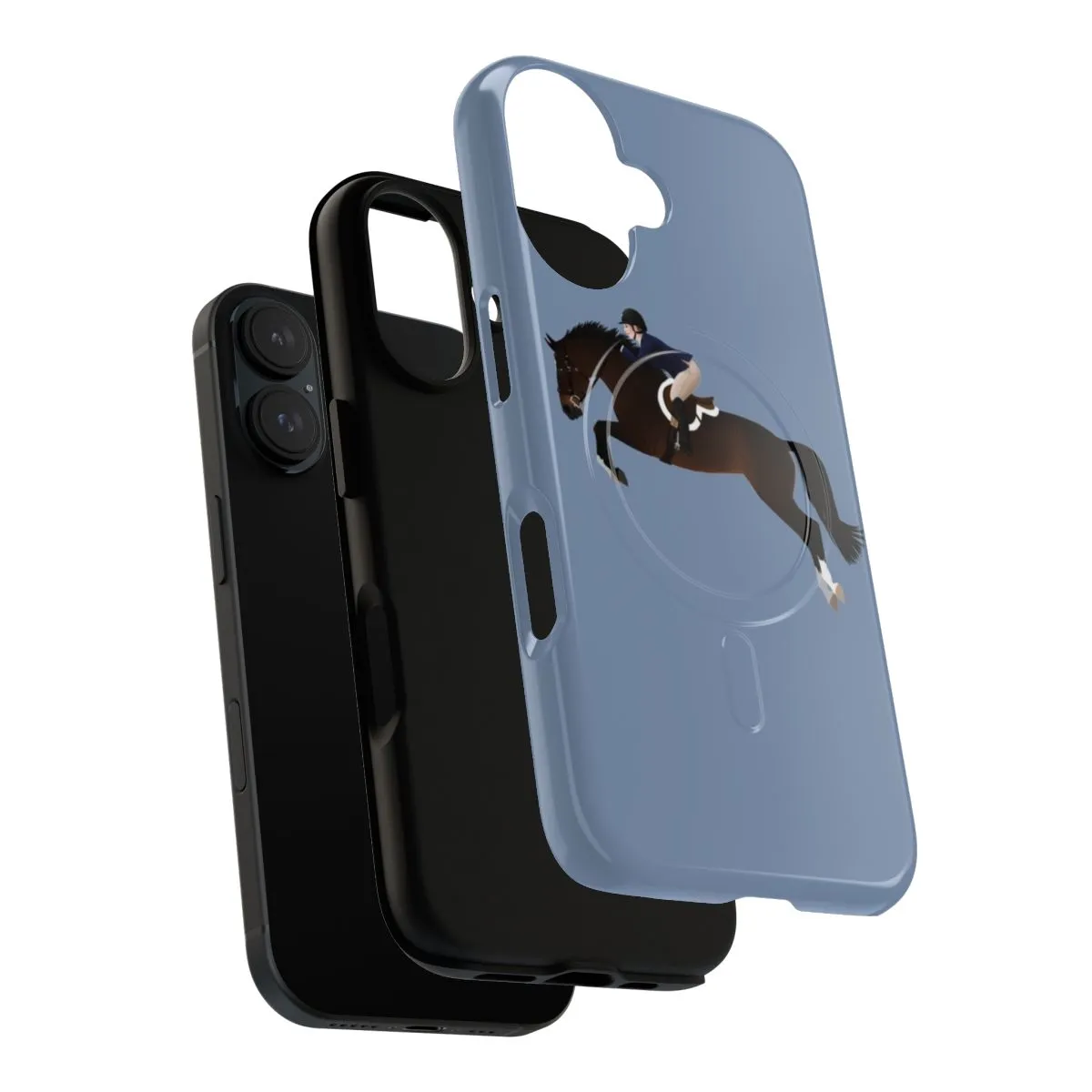 Bay Warmblood Hunter Jumper Equine Art Phone Case
