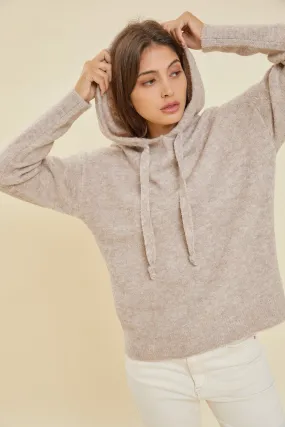 Be Cool Mushroom Hooded Fuzzy Sweater