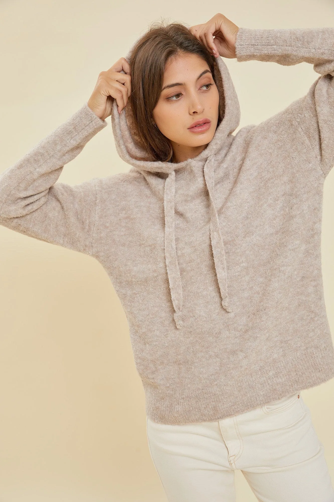 Be Cool Mushroom Hooded Fuzzy Sweater