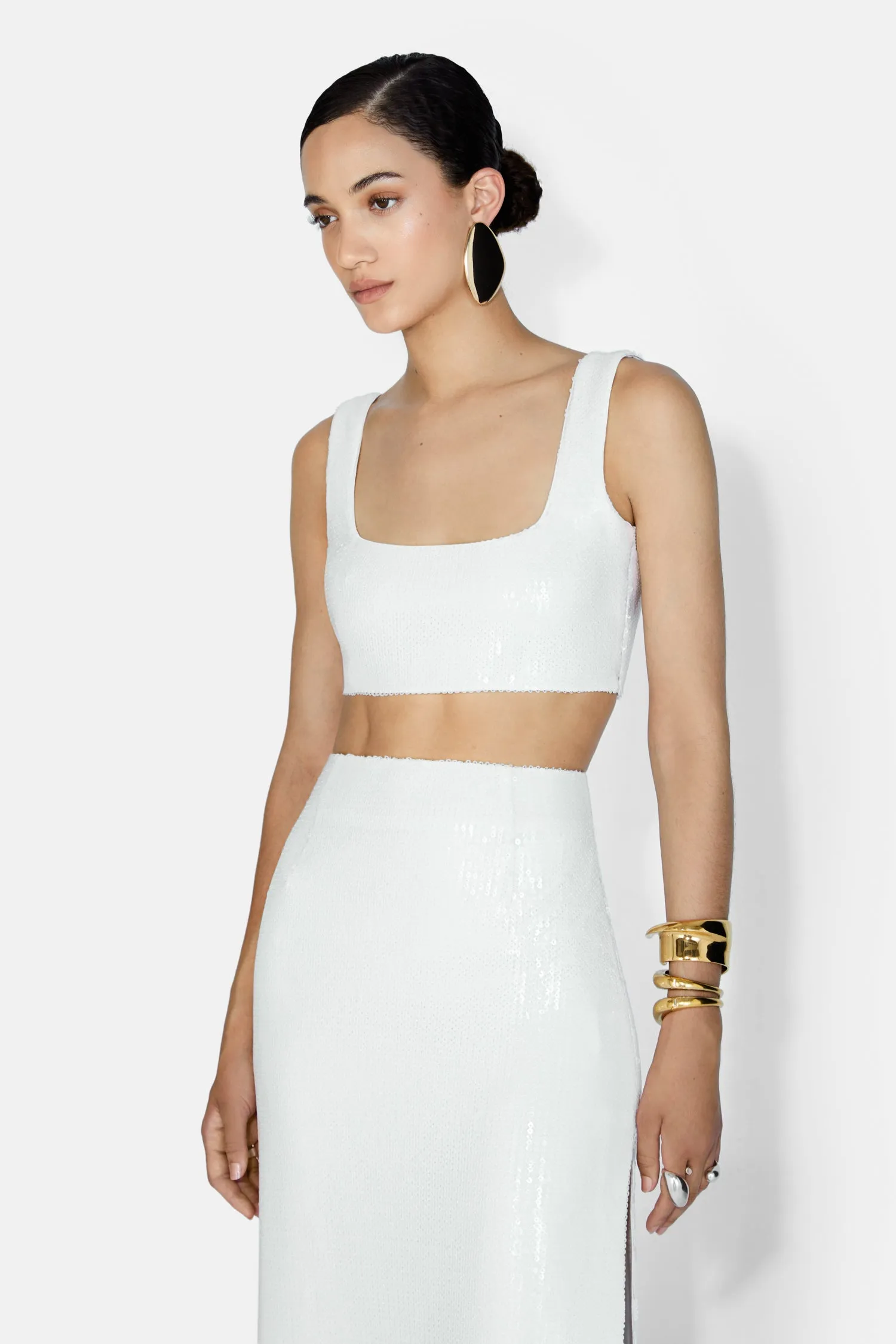 Beating Heart Bridal Crop Top