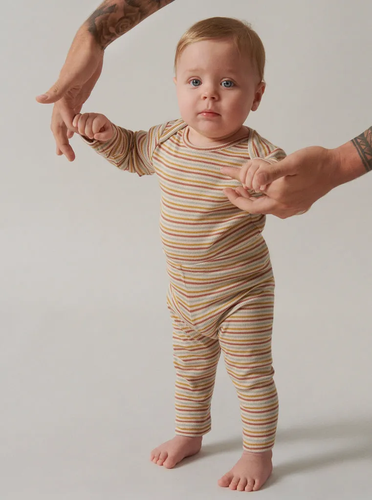 Ben, Bodysuit - Autumn Stripe Mix