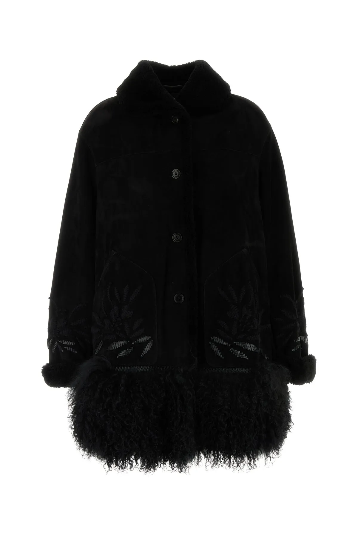 Black shearling jacket