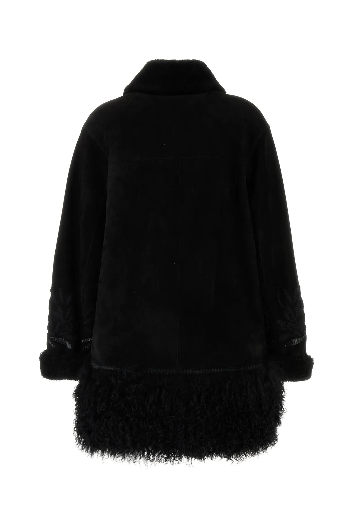 Black shearling jacket