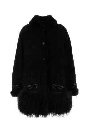 Black shearling jacket