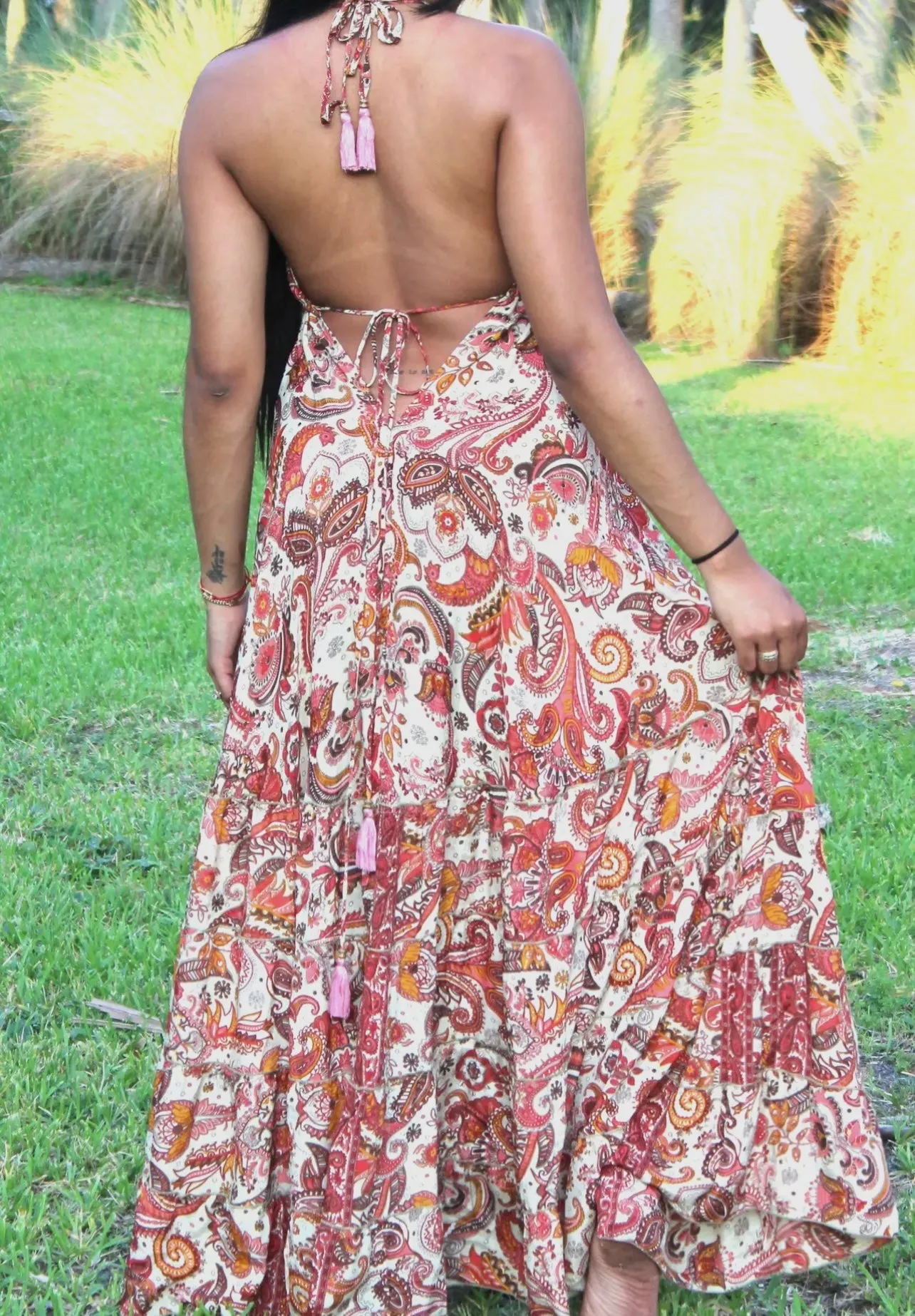 Boho Ruffle Dress/Maxi Gypsy Dress