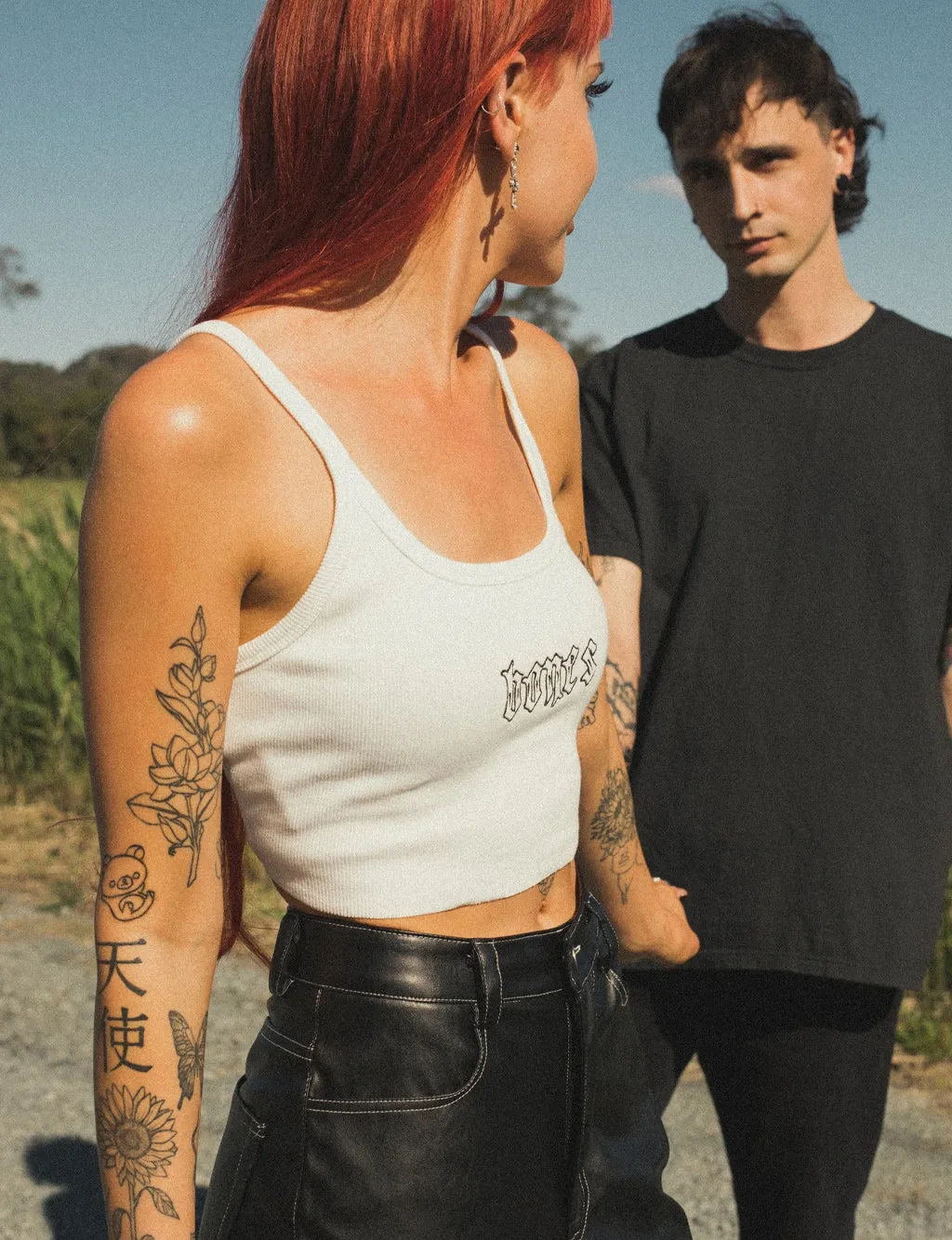 BONES CLUB RIB CROP - VINTAGE WHITE