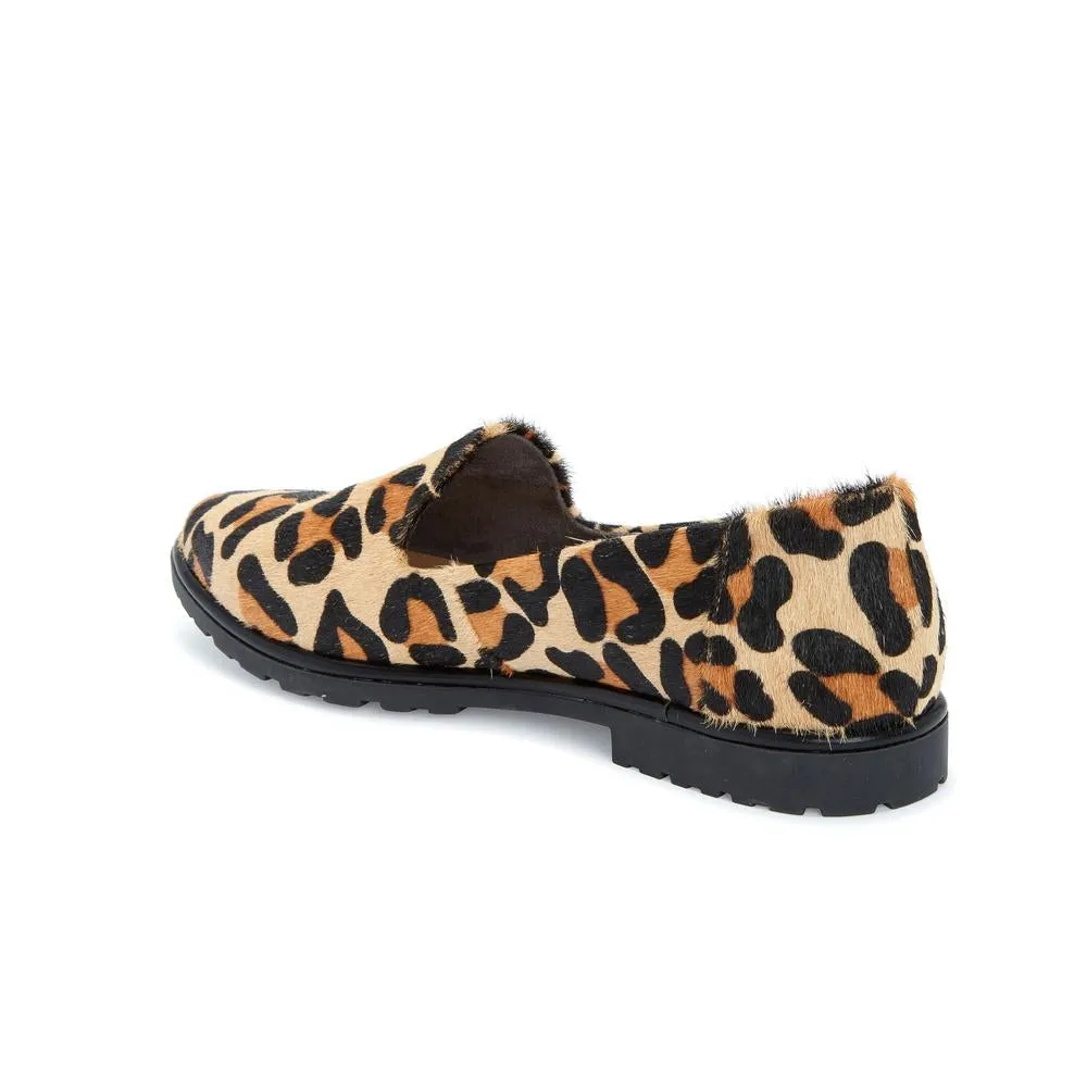 Cambrie Tan Leopard Me Too Loafer Flat