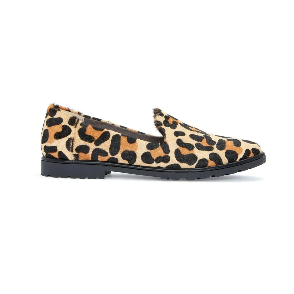 Cambrie Tan Leopard Me Too Loafer Flat