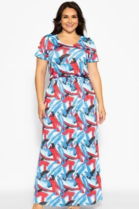 Camouflage Print, Ankle Length Maxi Dress