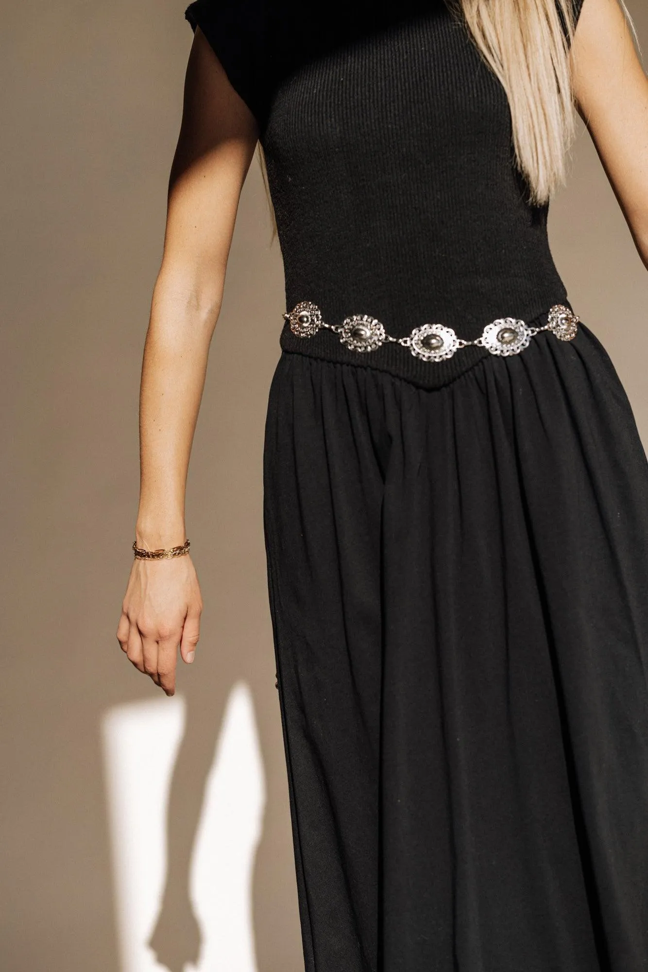 Carrie Cap Sleeve Sweater Dress in Black