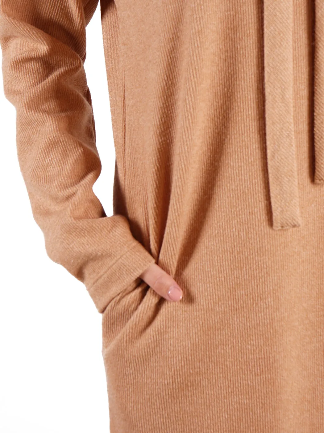 Casual Hoodie Pullover Sweater Dress