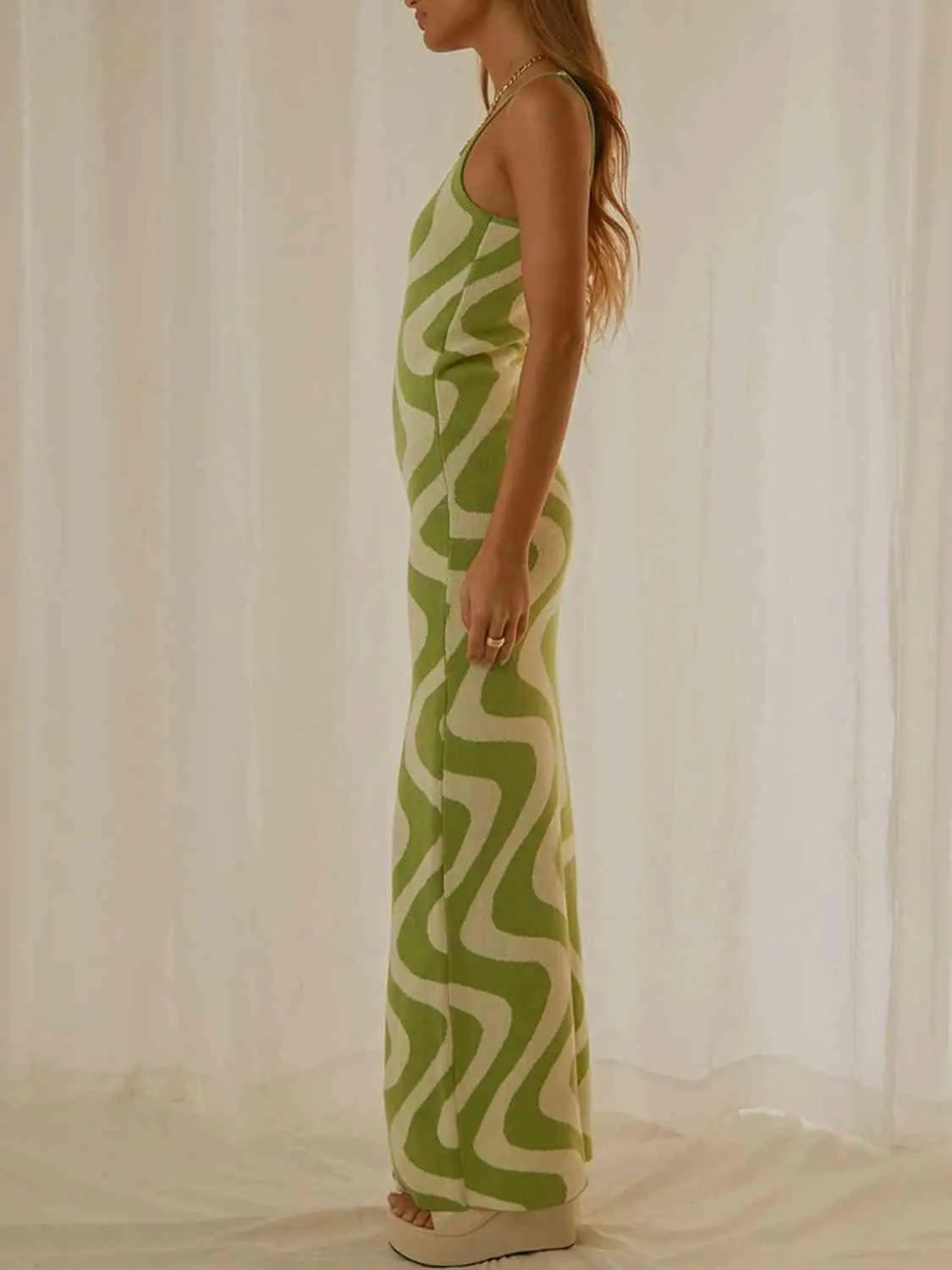 Cozy Babe Scoop Neck Sleeveless Sweater Dress