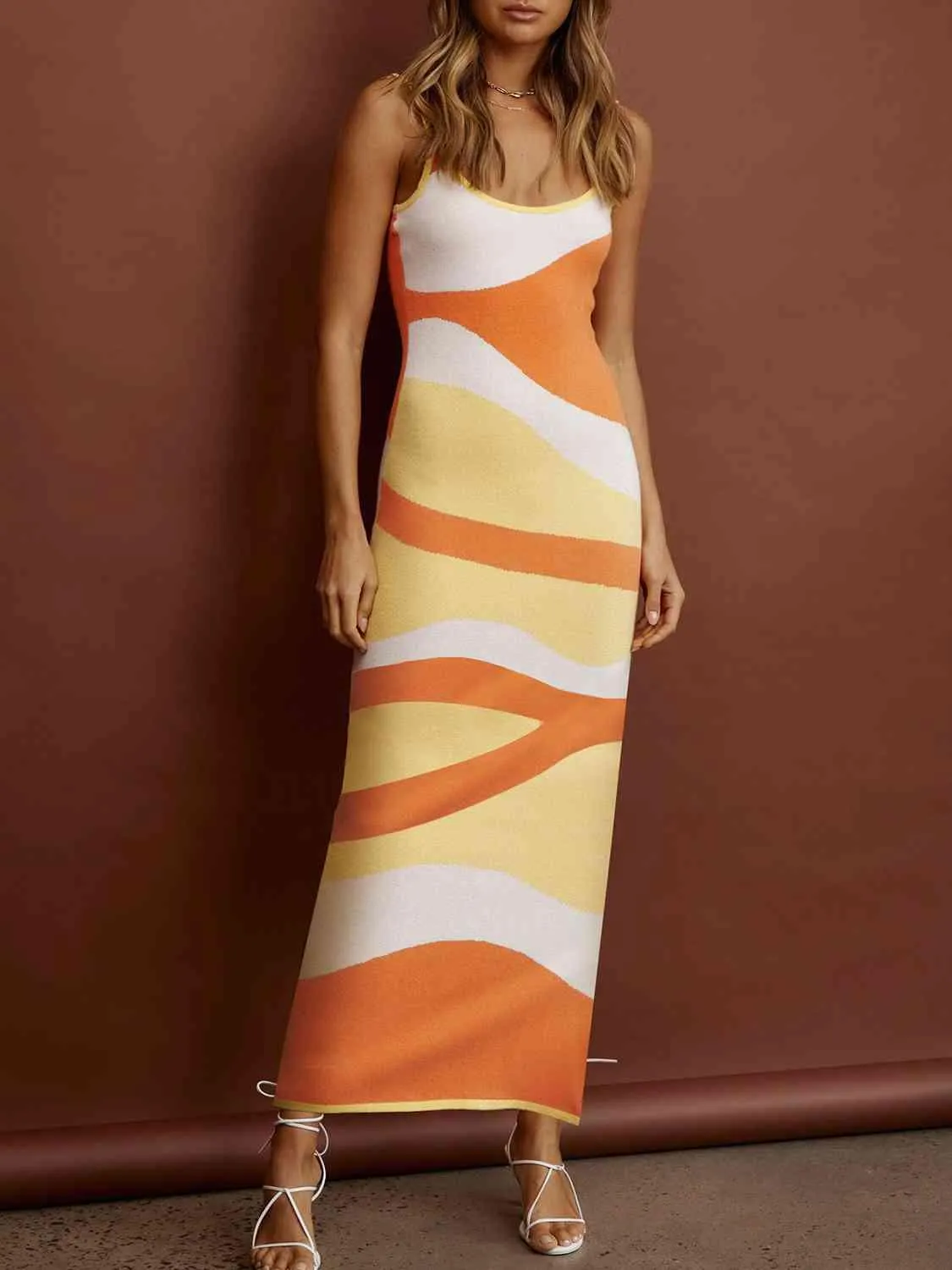 Cozy Babe Scoop Neck Sleeveless Sweater Dress