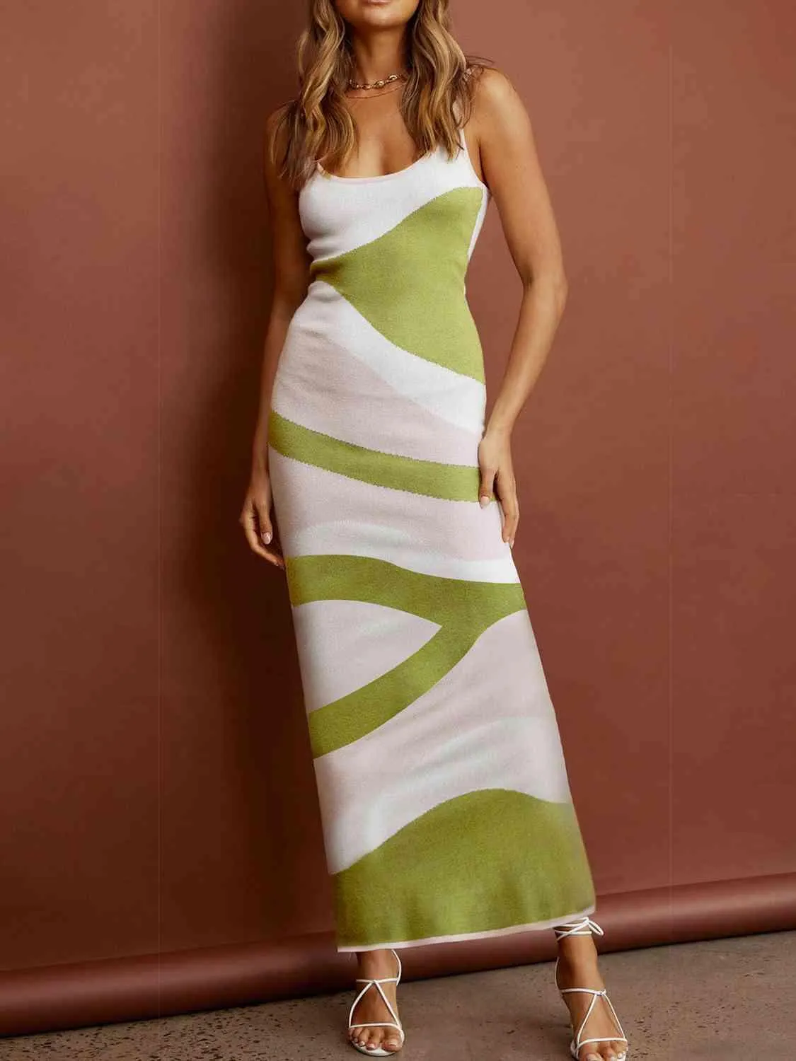 Cozy Babe Scoop Neck Sleeveless Sweater Dress