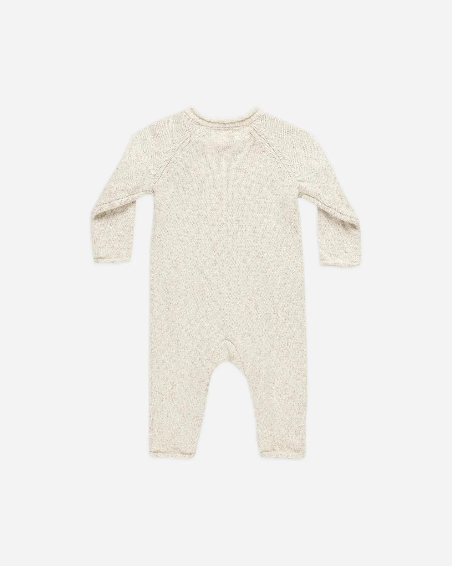 Cozy Heather Knit Jumpsuit | Speckled Natural