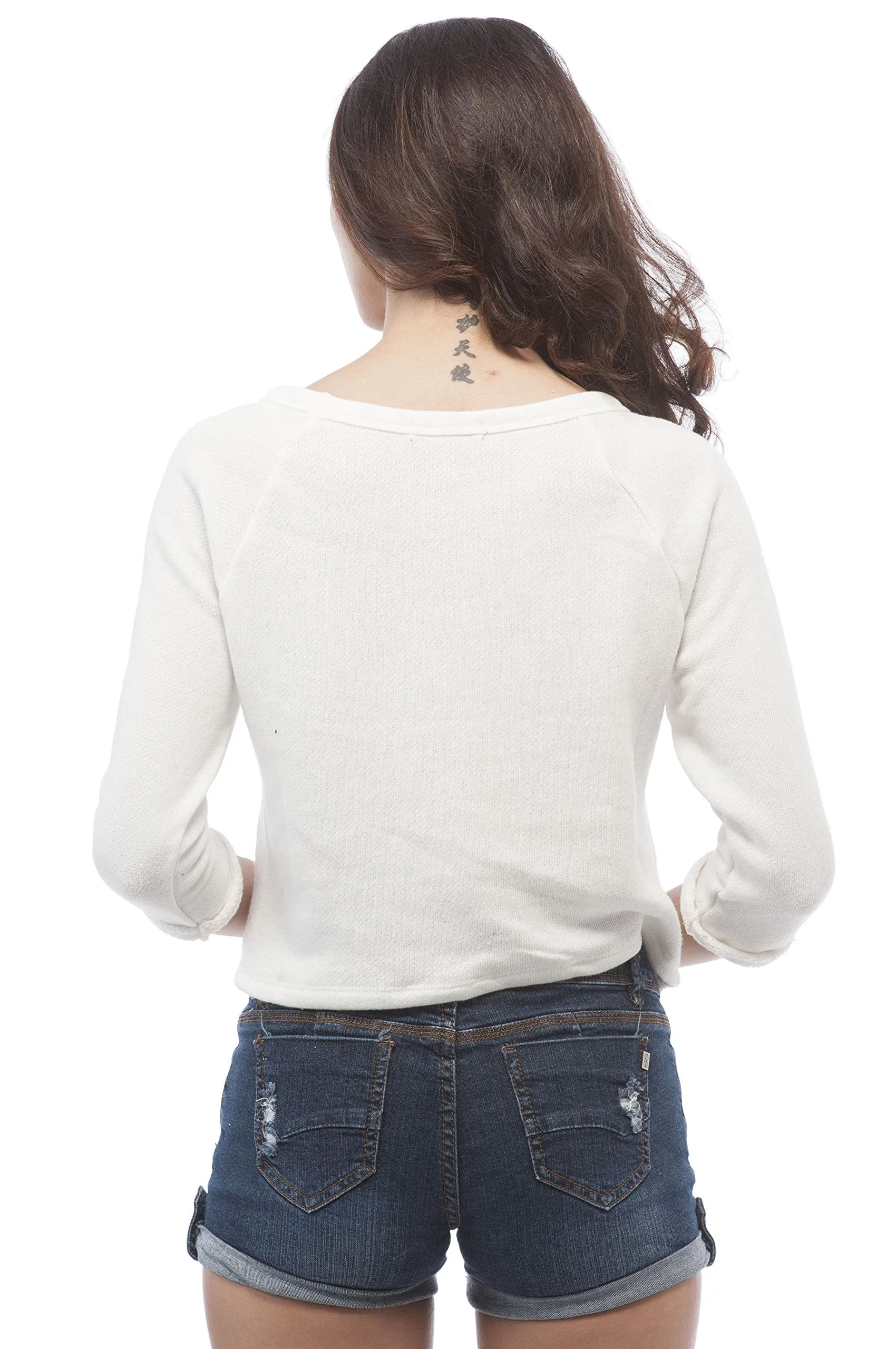 Crochet Crop Sweatshirt