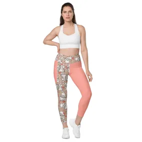 Cupy crossover leggings with pockets