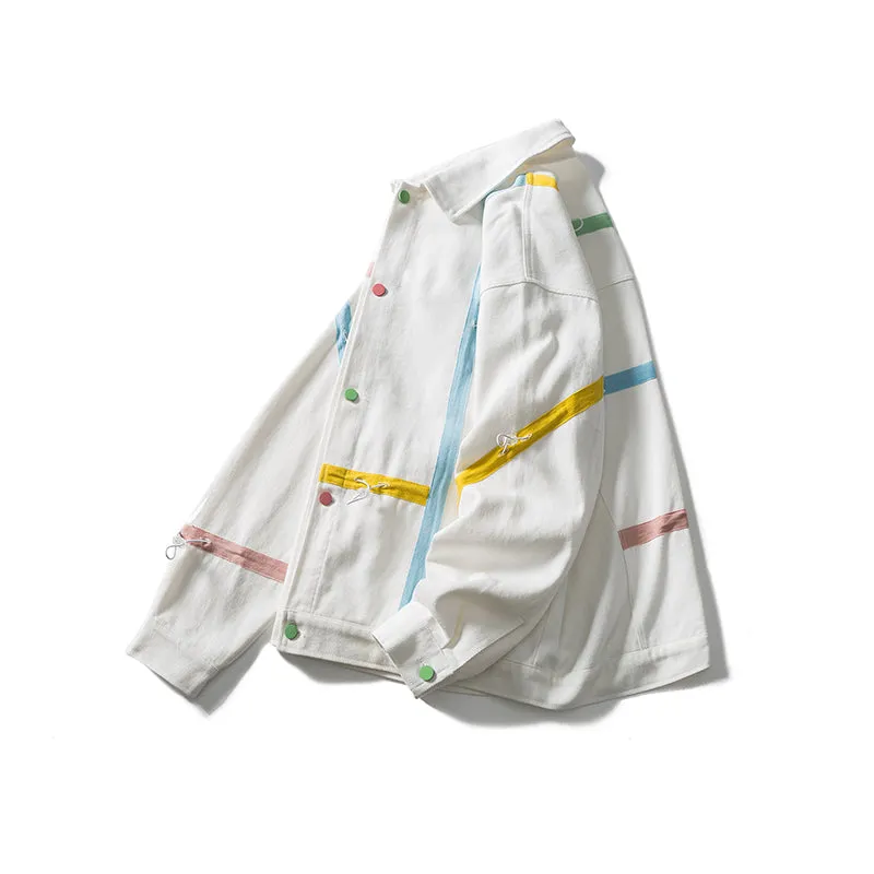 DAVIL RAY AYWTER COACH SPORT CASUAL UNISEX JACKET IN WHITE