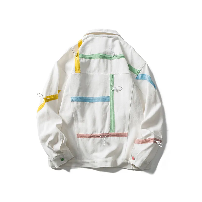 DAVIL RAY AYWTER COACH SPORT CASUAL UNISEX JACKET IN WHITE