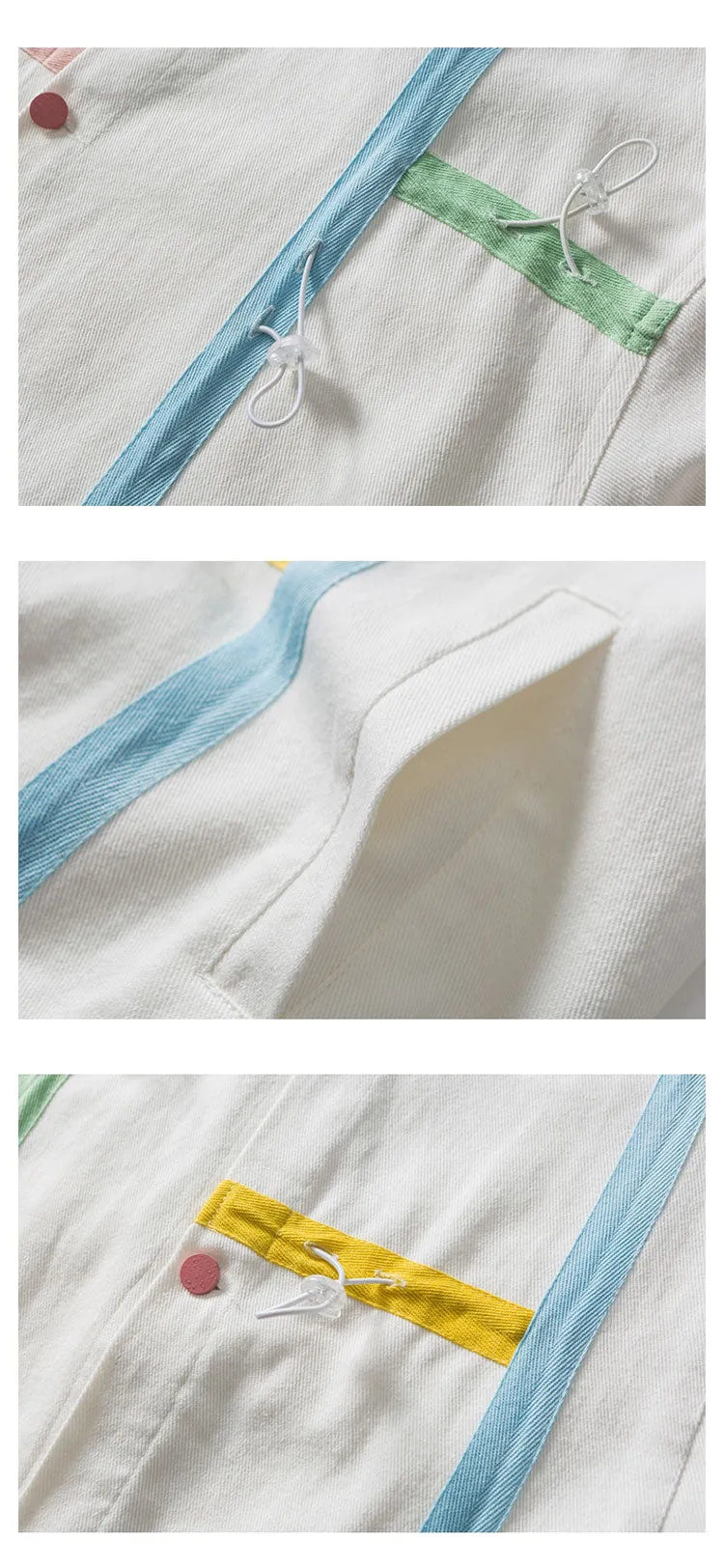 DAVIL RAY AYWTER COACH SPORT CASUAL UNISEX JACKET IN WHITE