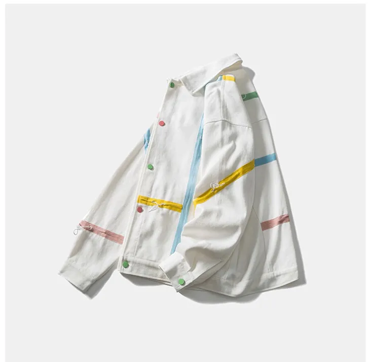 DAVIL RAY AYWTER COACH SPORT CASUAL UNISEX JACKET IN WHITE