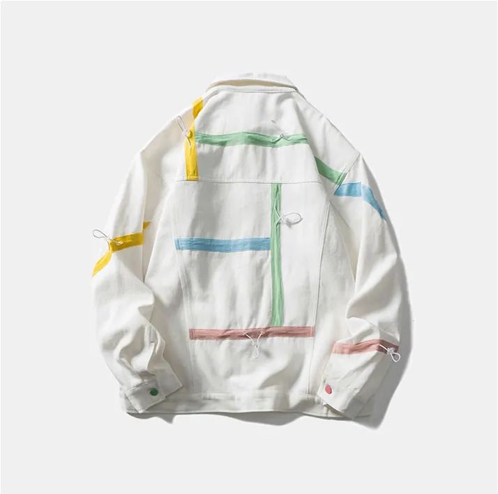 DAVIL RAY AYWTER COACH SPORT CASUAL UNISEX JACKET IN WHITE
