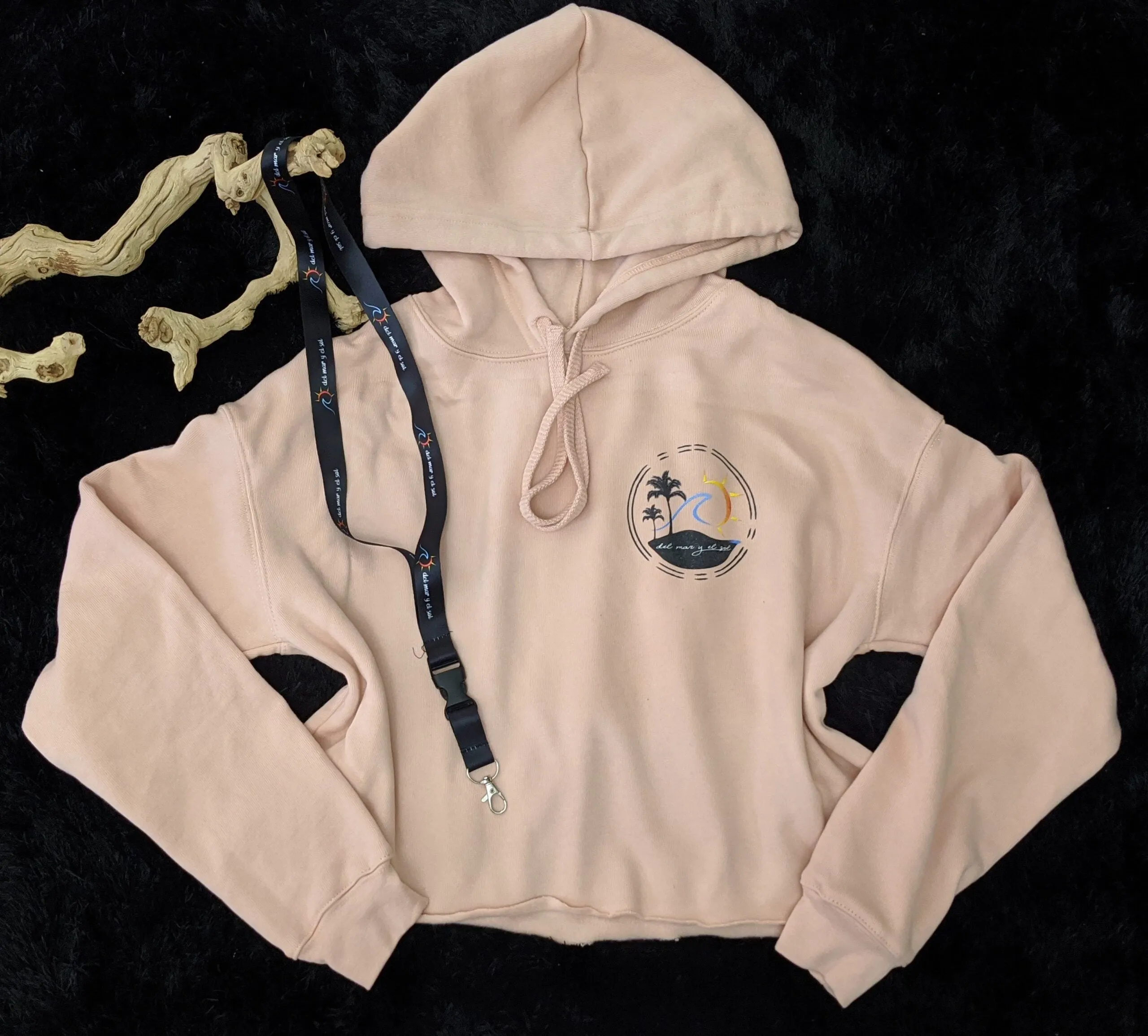 Del Mar y el Sol Crop Hoodie Sweater