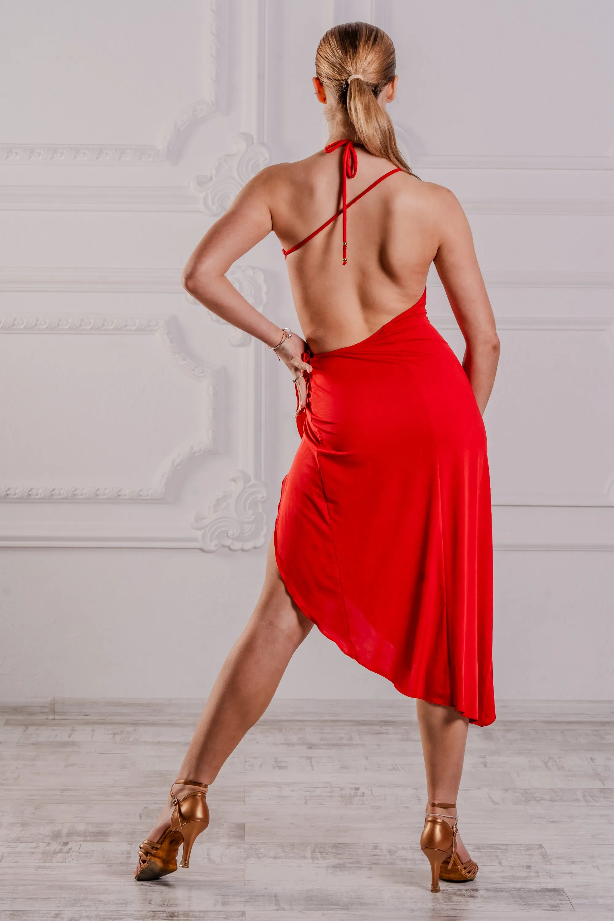 Diana Latin Dress Red