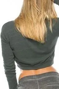 Distressed Sweater Crop Top