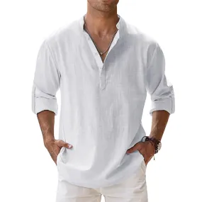 Eden | Men's Long Sleeve Linen Shirt