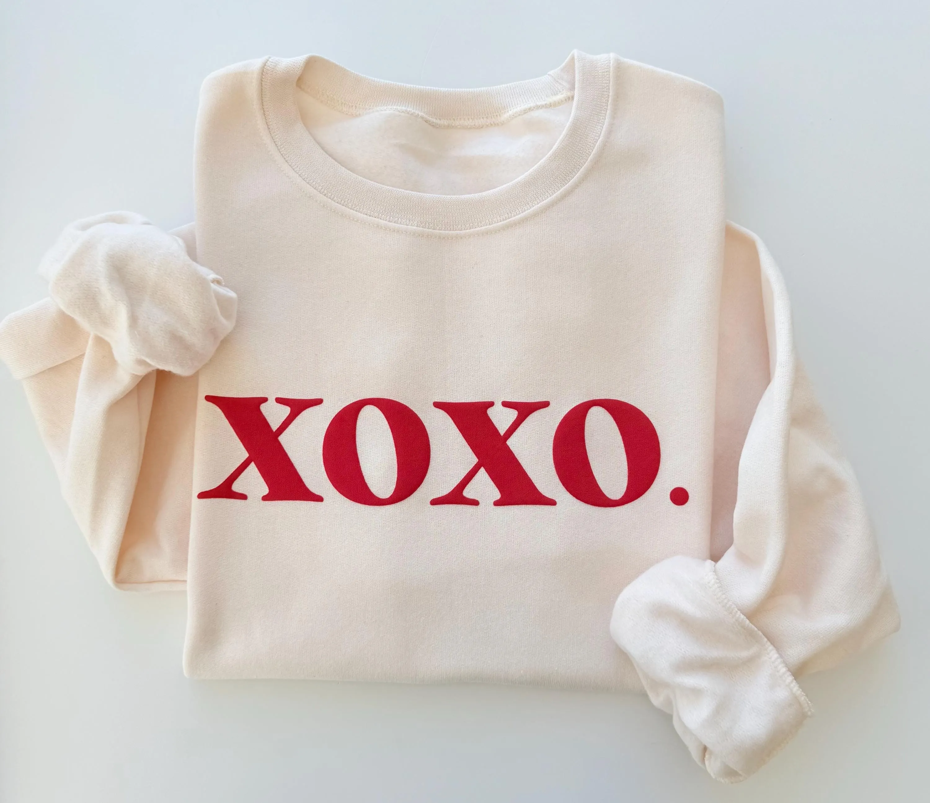 Embossed Puff Valentine Sweatshirt