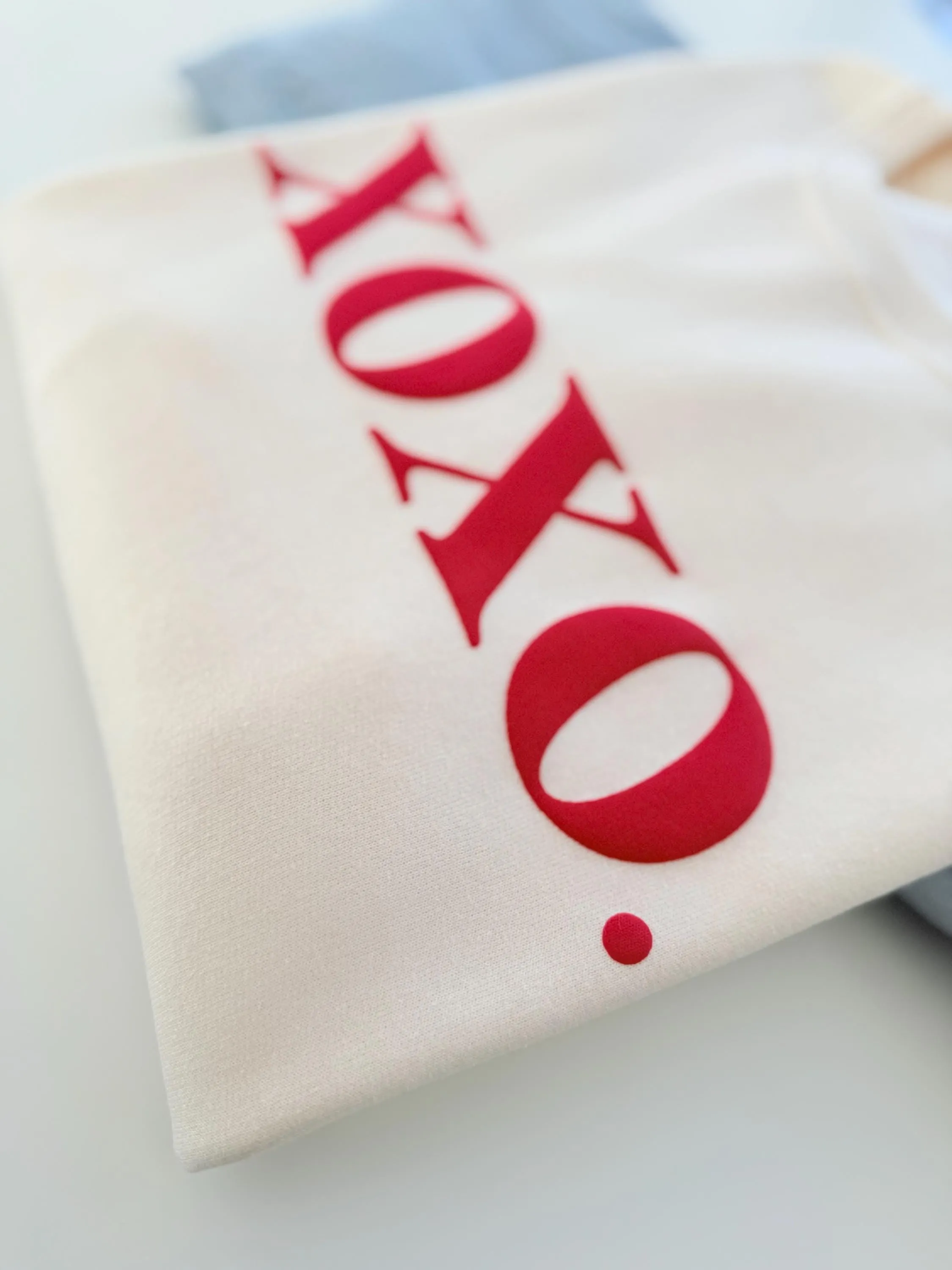 Embossed Puff Valentine Sweatshirt