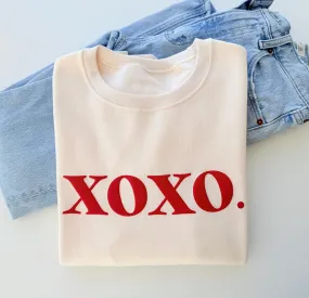 Embossed Puff Valentine Sweatshirt