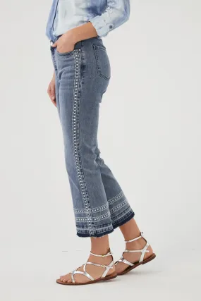 FDJ French Dressing Embroidered Olivia Boot Crop 2349779-VINWS Vintage Wash - 1 ONLY SIZE 14 - 20% OFF