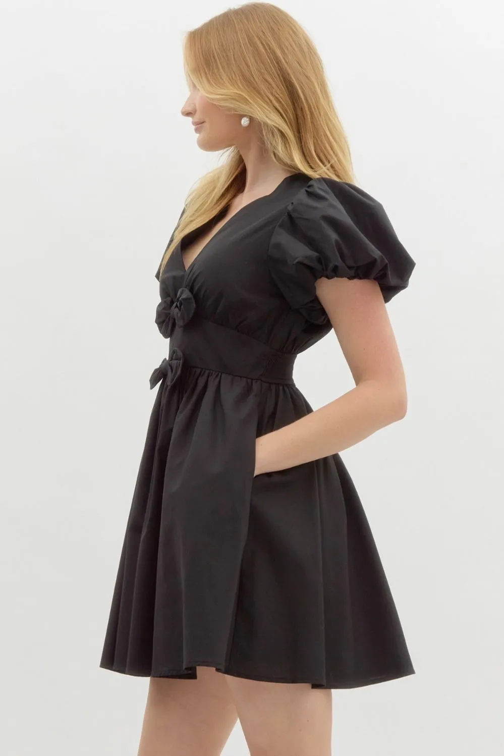 Fit and Flare Bow Dress