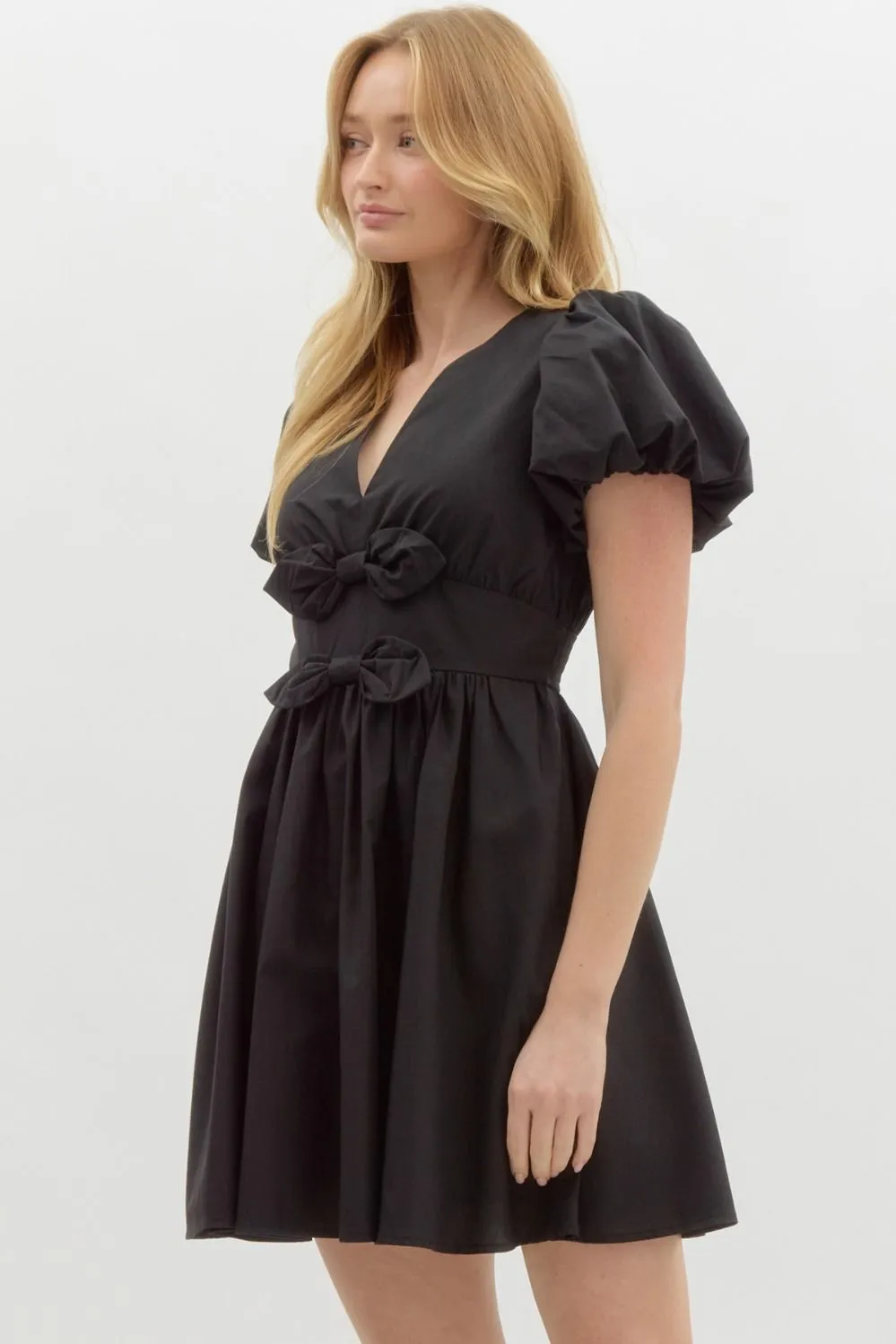 Fit and Flare Bow Dress