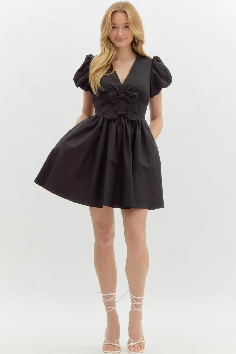 Fit and Flare Bow Dress