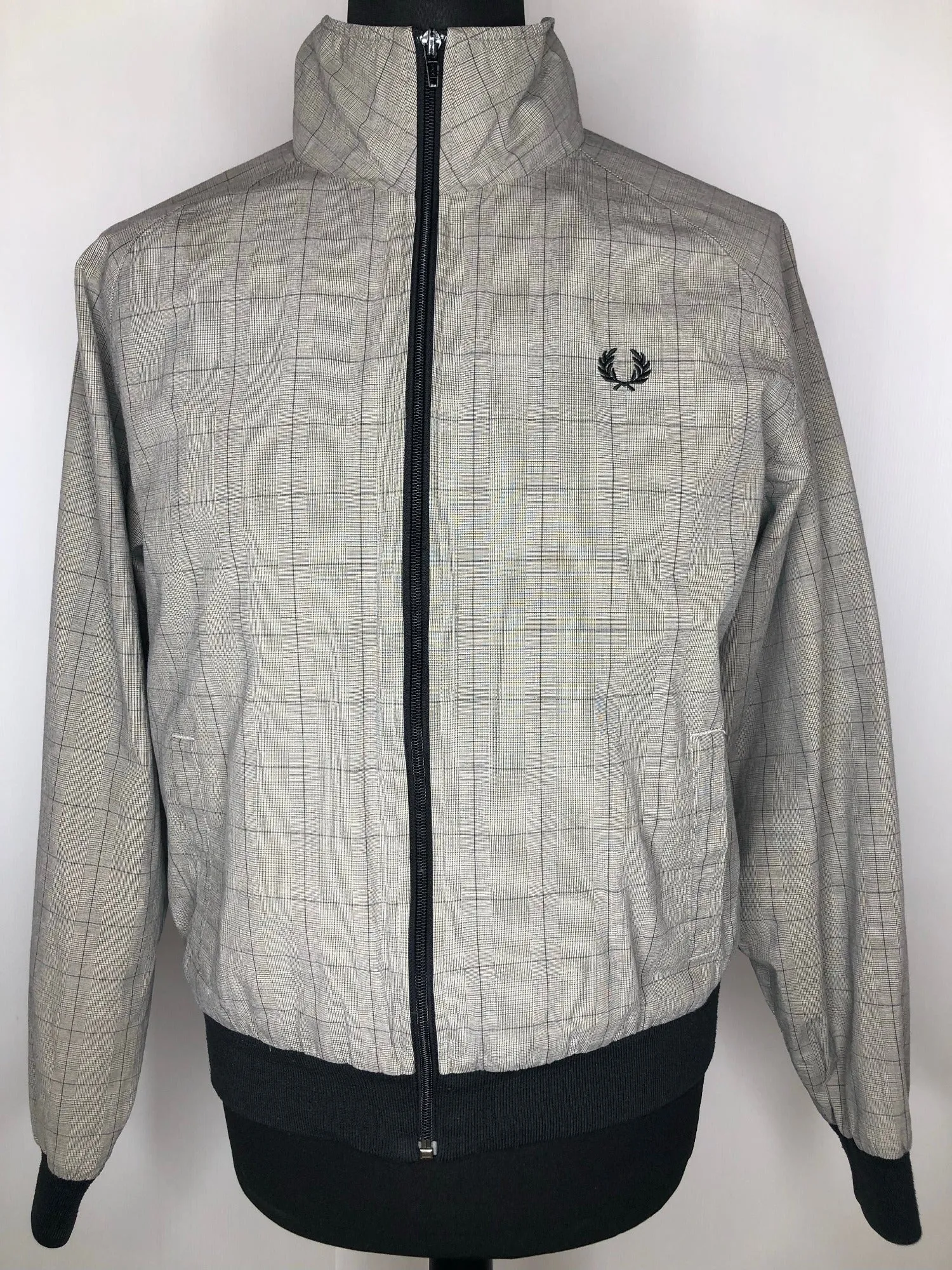 Fred Perry Sportswear Check Bomber Jacket - Size M