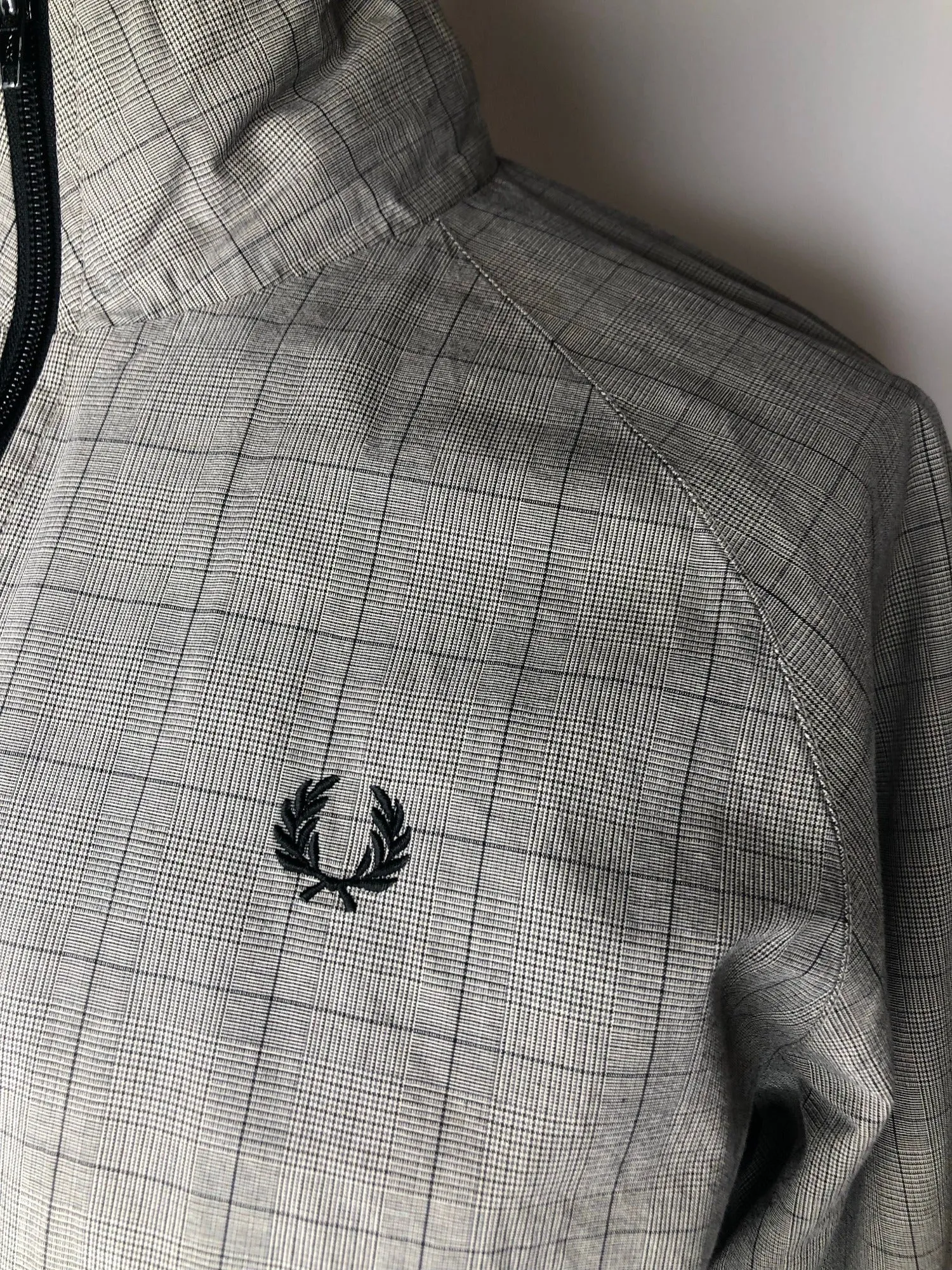 Fred Perry Sportswear Check Bomber Jacket - Size M