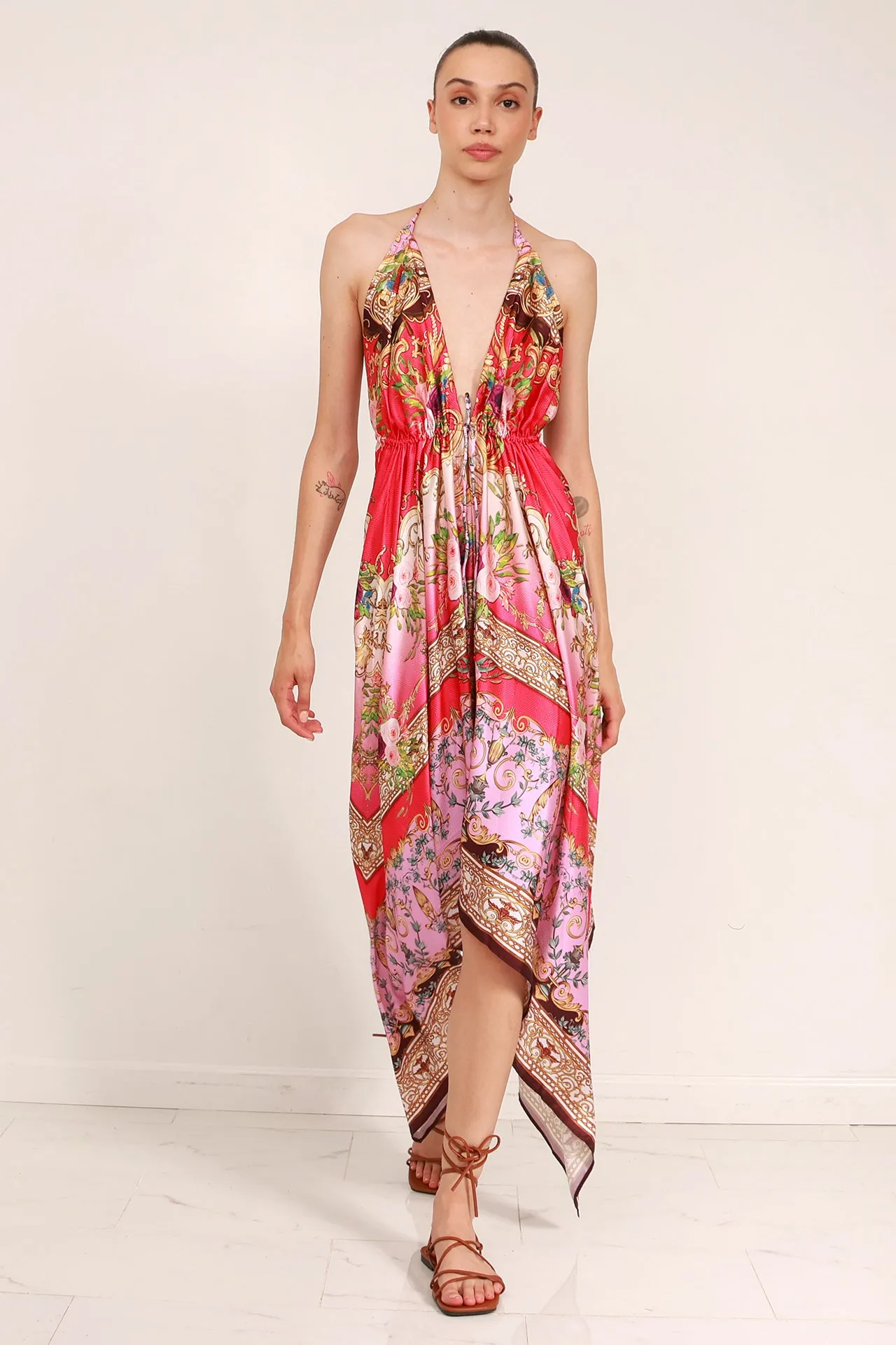 Fuchsia Long Evening Dress